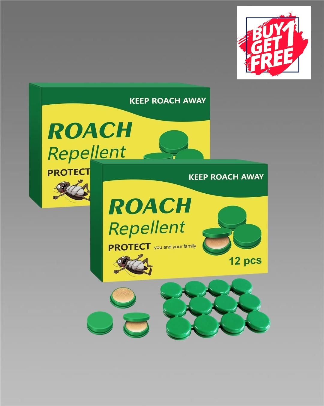 Cockroach Killer Powder Gel (Pack of 12pc) (Buy 1 Get 1 Free Offer)