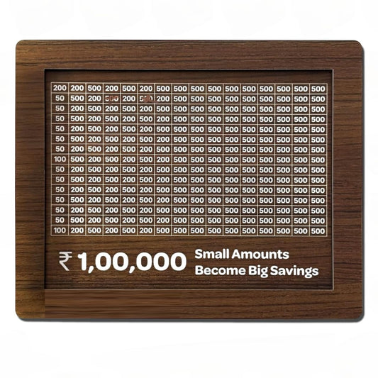 1,00,000 Rupees Savings Challenge Box - Build Wealth Step by Step