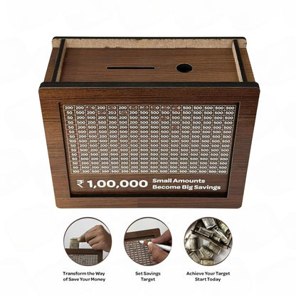 1,00,000 Rupees Savings Challenge Box - Build Wealth Step by Step