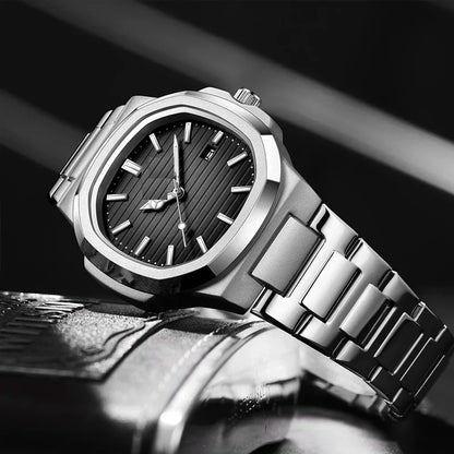 Boys Watch with Date Display – Premium Stainless Steel Black Dial