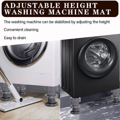 Washing Machine Vibration Pads, Floor Trays, Refrigerator Stand (4 Pcs Set X 2)